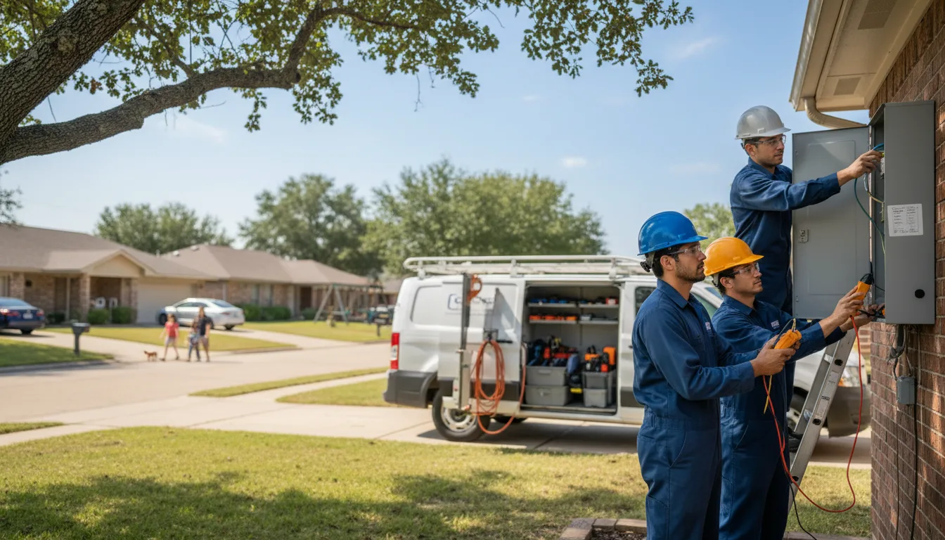 Certified electrician providing emergency electrical services in Terril, IA